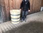 Preview: Holztrog aus Hartholz ( Eiche / Akazie ) 500 Liter Wasserfass Gartenfass